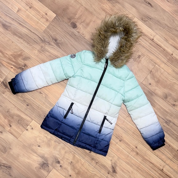 Justice Kids Puffer Jacket Size 8 - Picture 2 of 15